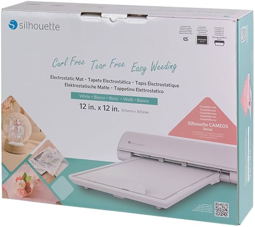 静電マットCAMEO5 CAMEO5PLUS CUT-MAT-ES-WHT-12 Silhouette Electrostatic Mat - 12 x 12 White | Swing Design